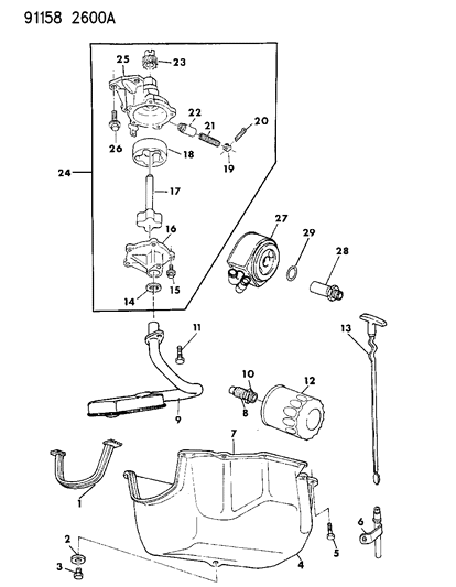 1991 Dodge Shadow Engine Oiling Diagram 2