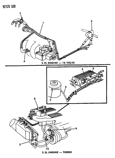 1992 Chrysler LeBaron EGR System Diagram 2