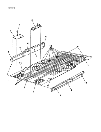 1985 Dodge Caravan Floor Pan Diagram