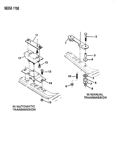 1993 Dodge Dakota Engine Mounting Diagram 3