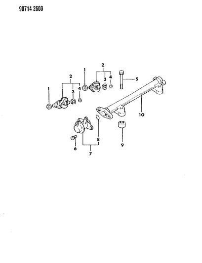 1990 Dodge Colt Fuel Rail Diagram 2