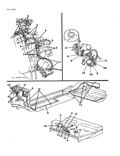 1984 Chrysler Laser Fuel Line Diagram 1