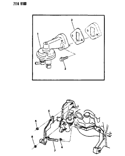1987 Chrysler Town & Country Fuel Pump Diagram 2