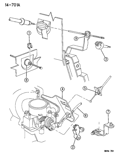 1996 Dodge Neon Throttle Control Diagram