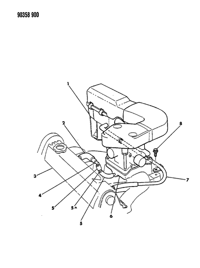 1990 Dodge Dakota Crankcase Ventilation Diagram 2