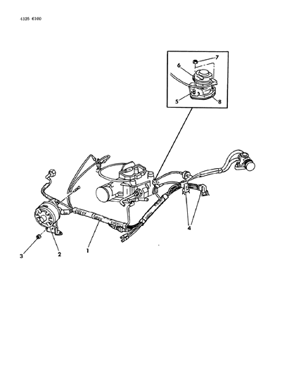 1985 Dodge W150 EGR System Diagram 6