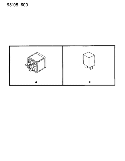 1993 Dodge Grand Caravan Relays Diagram