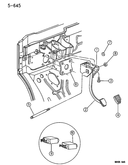 1996 Chrysler Town & Country Stud-2 End Same Tapping Diagram for 6504151