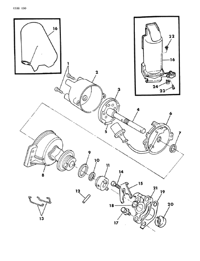 1984 Chrysler LeBaron Distributor Diagram 1