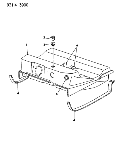 1993 Chrysler LeBaron GTC Fuel Tank Diagram