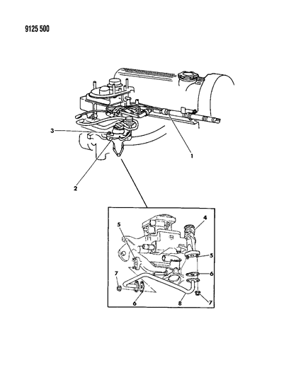 1989 Dodge Caravan EGR System Diagram 1