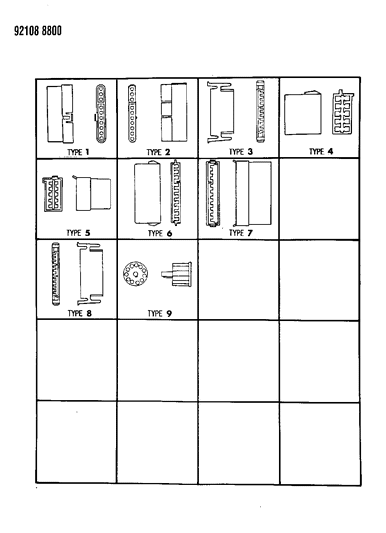 1992 Dodge Caravan Insulators 10 & 11 Way Diagram