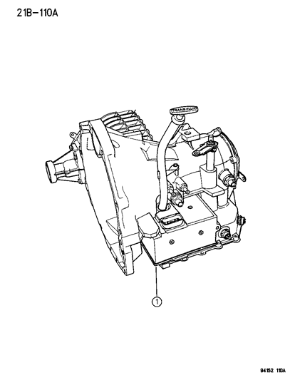 1994 Chrysler LeBaron Transaxle Assembly Diagram 2