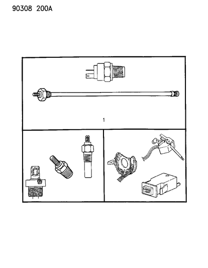 1991 Dodge D150 Switches Diagram