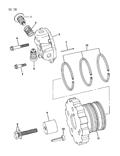 1985 Dodge Aries Governor, Automatic Transaxle Diagram