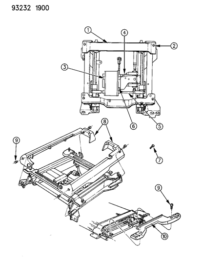 1993 Dodge Shadow Adjuster--Electric And Covers P Body Diagram