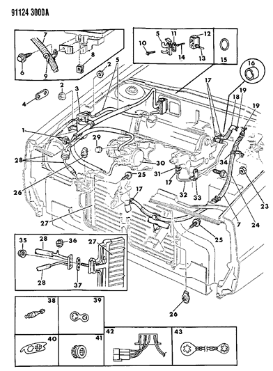 1991 Chrysler New Yorker Salon Plumbing - A/C & Heater Diagram 3