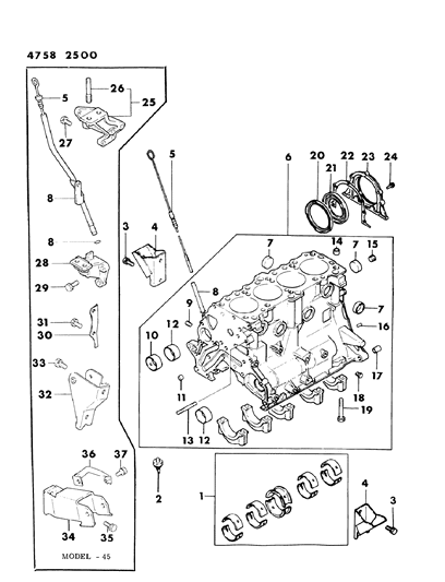 1984 Dodge Ram 50 Cylinder Block Diagram 2