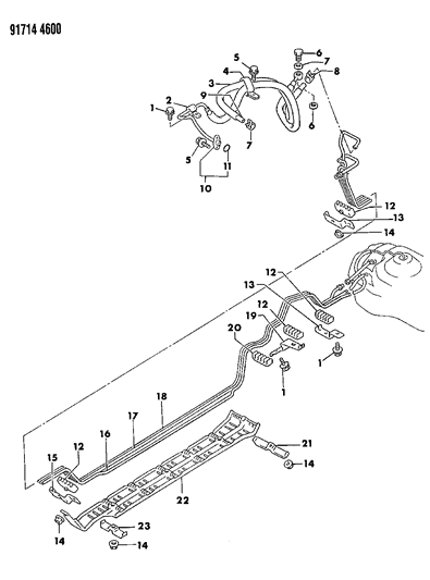 1991 Dodge Stealth Fuel Line Diagram