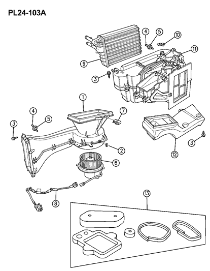 1996 Dodge Neon Heater Unit Diagram
