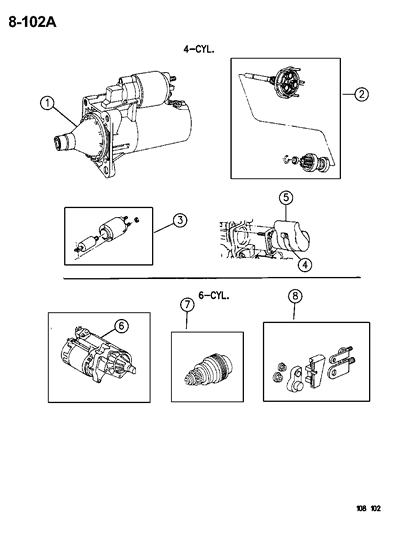 1996 Chrysler Cirrus Starter - Engine Starter Motor Diagram