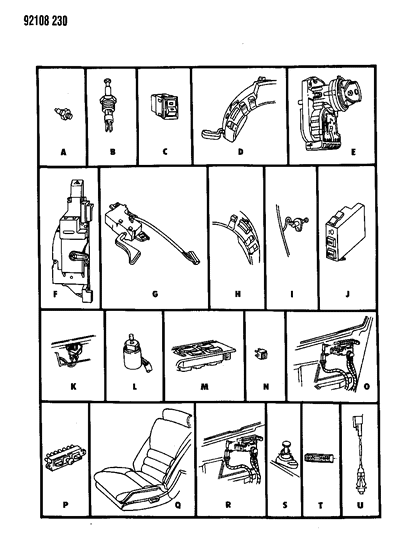 1992 Dodge Daytona Switches Diagram