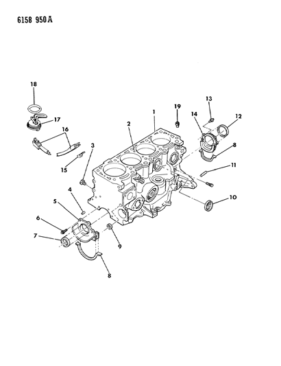 1986 Dodge Aries Cylinder Block Diagram 1