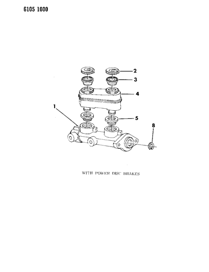 1986 Chrysler Fifth Avenue Brake Master Cylinder Diagram