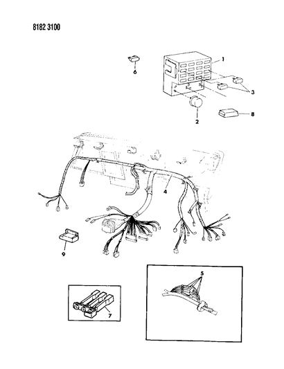 1988 Dodge Lancer Instrument Panel Wiring Diagram