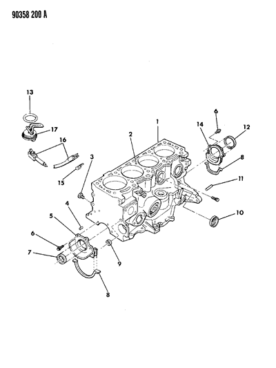 1991 Dodge Dakota Cylinder Block Diagram 2