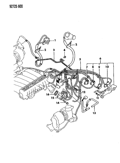 1994 Dodge Stealth EGR System Diagram 2