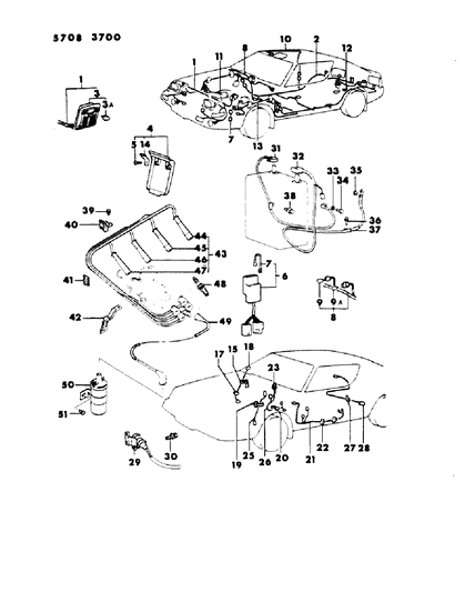 1985 Chrysler Conquest Spark Plug Diagram for 4106117