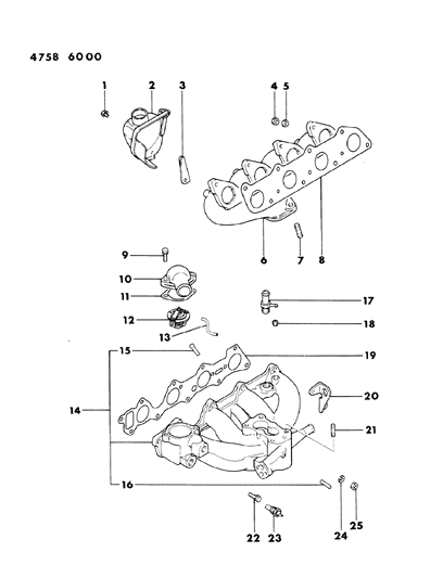 1984 Dodge Ram 50 Manifolds Diagram 1