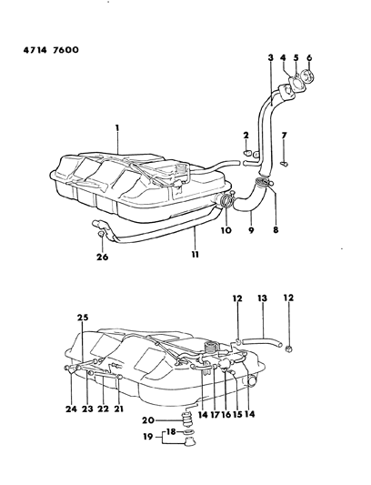 1984 Dodge Colt Fuel Tank Diagram 1