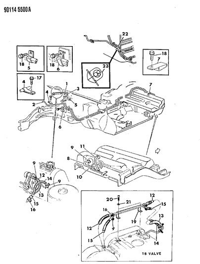 1990 Chrysler TC Maserati Fuel Lines Diagram