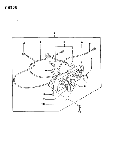 1991 Dodge Stealth Control, Heater Diagram