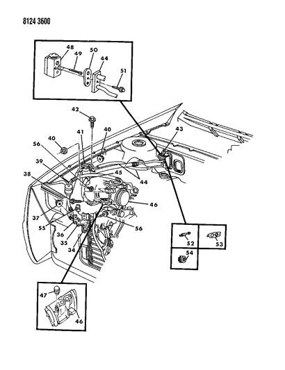 1988 Chrysler LeBaron Plumbing - A/C & Heater Diagram 2