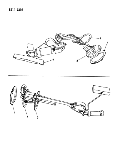 1986 Dodge Daytona Fuel Tank Sending Unit Diagram 1