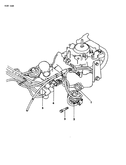 1984 Dodge Rampage EGR System Diagram 5