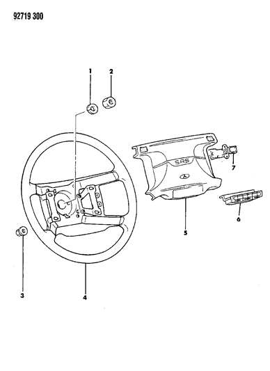 1993 Dodge Stealth Steering Wheel Diagram