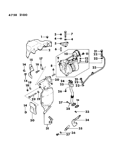 1984 Dodge Colt Turbocharger Diagram