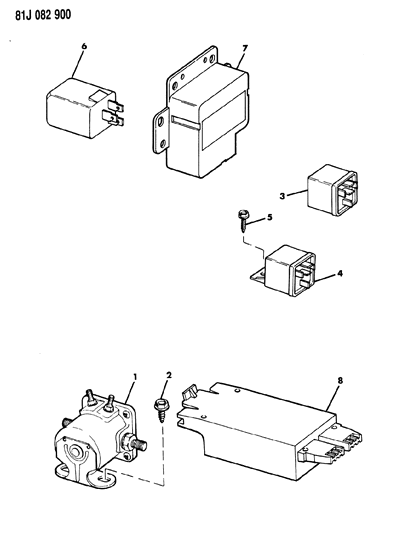1986 Jeep Wrangler Relays Diagram