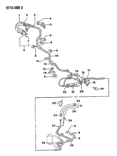 1991 Dodge Ram 50 Fuel Lines Diagram 1