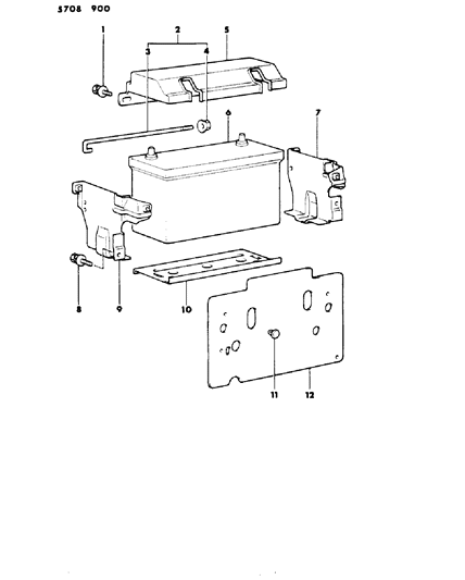 1985 Dodge Ram 50 Battery Tray Diagram 1