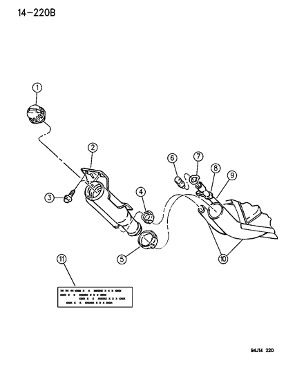 1995 Jeep Grand Cherokee Fuel Tank Filler Tube Diagram