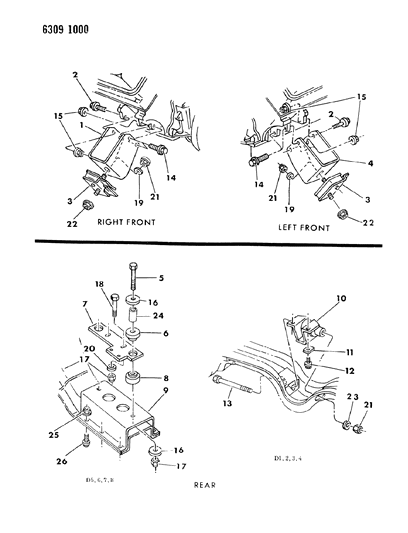 1986 Dodge D350 Engine Mounting Diagram 2