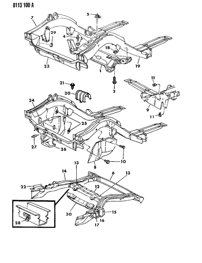 1988 Dodge Omni Frame Diagram