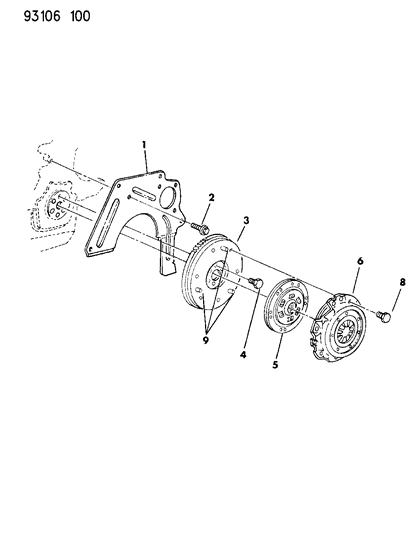 1993 Chrysler LeBaron GTC Clutch Diagram