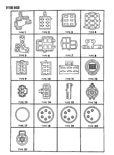 1991 Chrysler Imperial Insulators 6 Way Diagram
