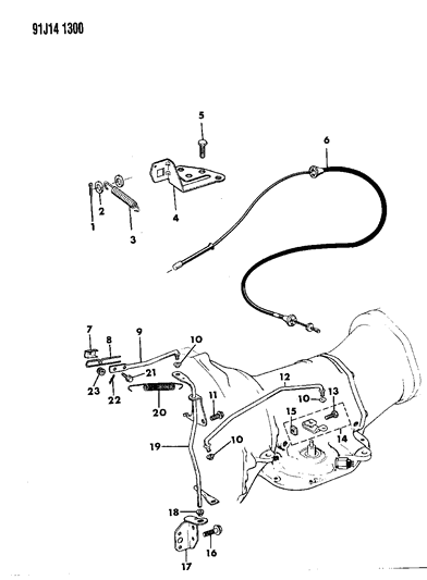 1991 Jeep Grand Wagoneer Throttle Control Diagram